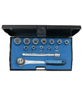 JUEGO DE LLAVES DE VASO 1/4"" 14 PZAS 4-13 MM 1815598 GEDORE